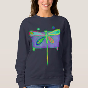 Camiseta Arte Vestida Colorida de Abstrato Dragonfly