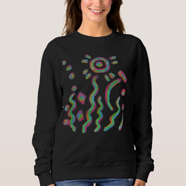 Camiseta Arte Vestível Abstrata Divertida (Frente)