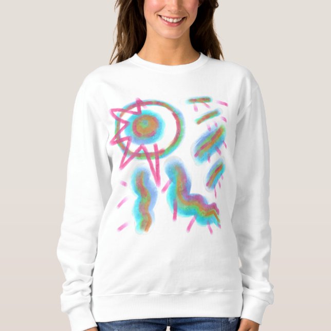 Camiseta Arte Vestível Abstrata Original (Frente)