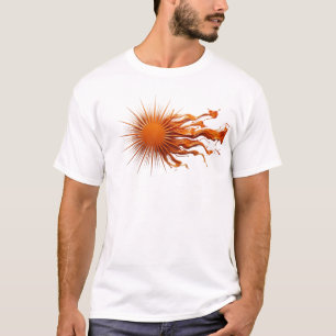 Camiseta Arte Vestível CRIATIVO SOL ABSTRACTO