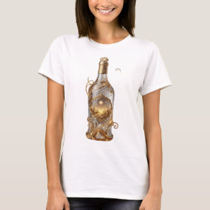 Camiseta Arte Vestível Desejos Dourados SLEEK GOLD