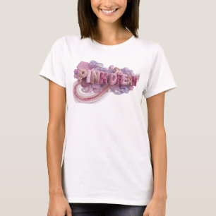 Camiseta Arte Vestível Rosa Engraçado SONHO ROSA
