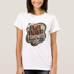 Camiseta Arte Vestível Statement Laranja EU ESTIVE PRESENTE