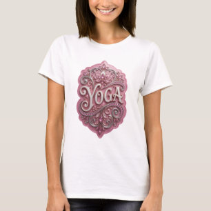 Camiseta Arte Vestível YOGA Prata Cristalina