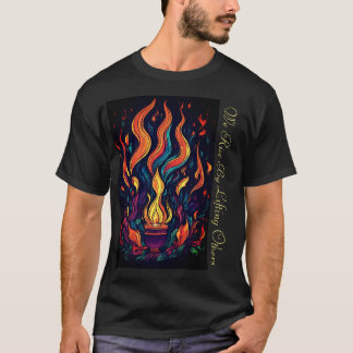 Camiseta "Arte vetorial de chama surreal - 4K Renderização