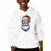 Arte vetorial do Papai Noel moderno com óculos de