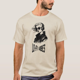 Camiseta Arte Vetorial Lo-Fi Vibes