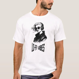 Camiseta Arte Vetorial Lo-Fi Vibes