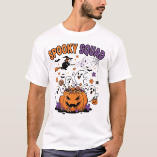 Camiseta Arte vetorial pro spooky para o folheto de posters