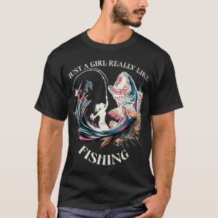 Camiseta Arte Vibrante da Pesca Captura do Dia Paixão do