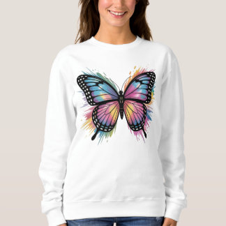 Camiseta Arte Vibrante de Borboleta: Ousada e Bonita