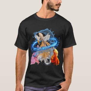 Camiseta Arte Vibrante de Peixe Betta