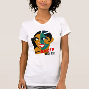 Camiseta Arte Vintage Josephine Baker Revista Musi