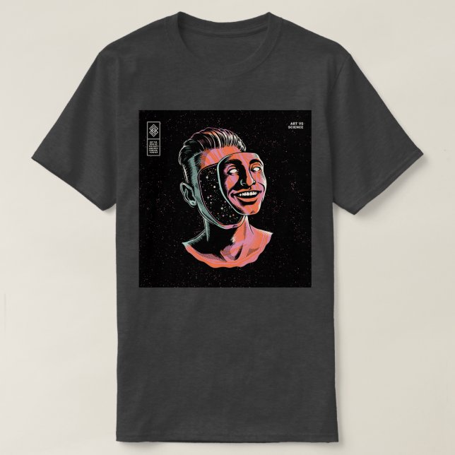 Camiseta Arte vs. Ciência (Frente do Design)