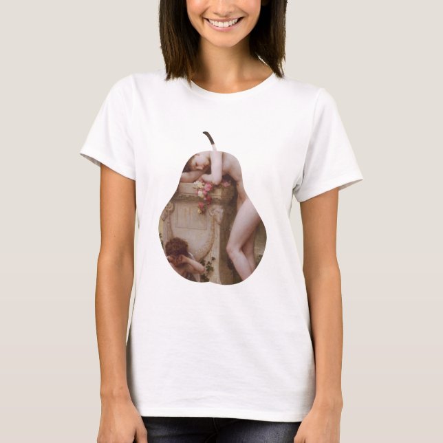 Camiseta ArTee - Elegante após Bouguereau - Mulheres em Cim (Frente)