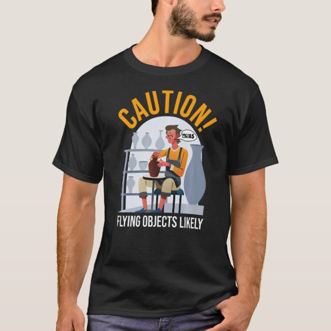 Camiseta Artefactos De Voo Engraçados De Potência E Cerâmic (Frente)