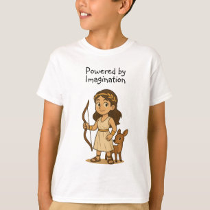Camiseta Artemis Bebê de Desenho Animado Fofo com Poder da 