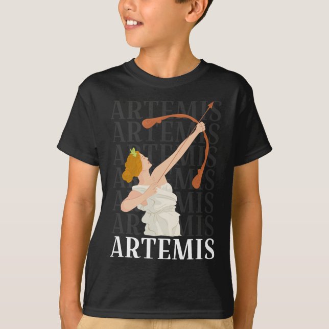 Camiseta Artemis Deusa Da Caça E O Mito Grego Da Lua (Frente)