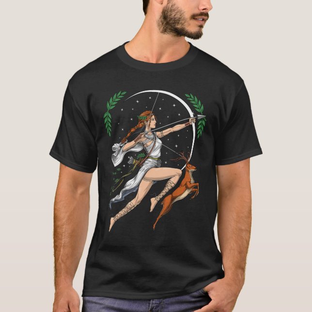 Camiseta Artemis Deusa Grega Da Caça À Grécia Antiga (Frente)