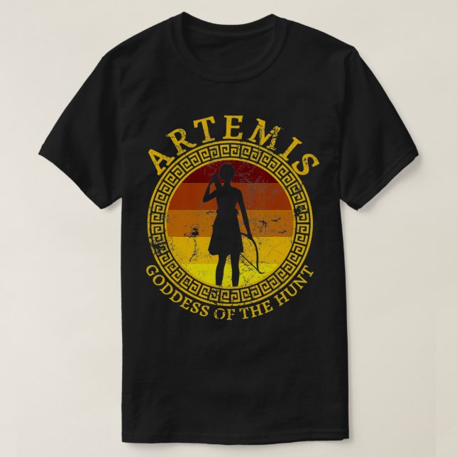 Camiseta Artemis Deusa Grega Da Caça Grécia Antiga M (Frente do Design)