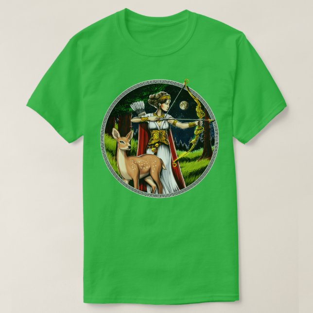 Camiseta Artemis Grego Hunter Goddese (Frente do Design)