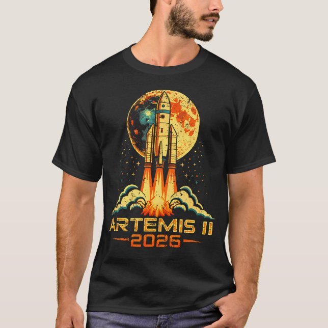 Camiseta Artemis Ii De Volta à Lua 2026 (Frente)