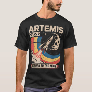 Camiseta Artemis Ii Lançamento de Volta à Lua