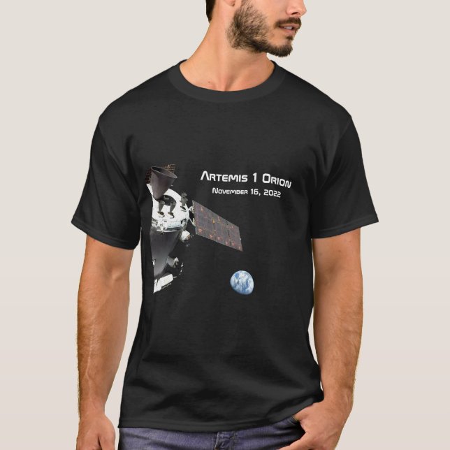Camiseta Artemis Orion Spacecraft Blue Marble (Frente)