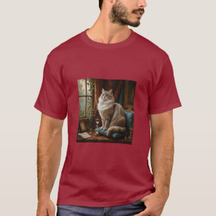 Camiseta Artes de pintura de gatos