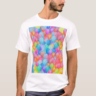 Camiseta Artes do Arco-Íris: Arte do Balão de Aquarela