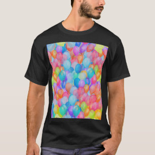 Camiseta Artes do Arco-Íris: Arte do Balão de Aquarela