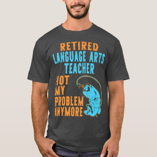 Camiseta Artes Linguísticas Aposentadas Professores Pesca A