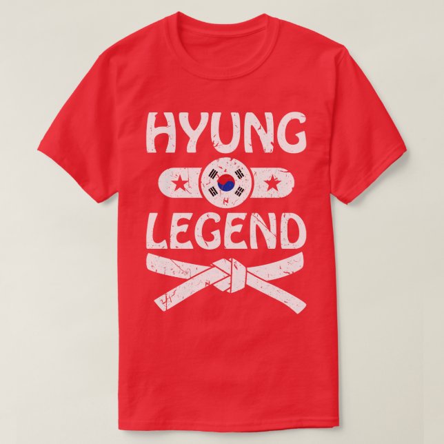 Camiseta Artes marciais coreanas Hyung (Frente do Design)