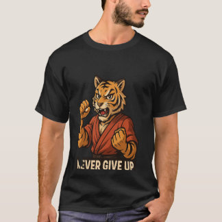 Camiseta Artes Marciais do Tigre - Nunca desista motivacion