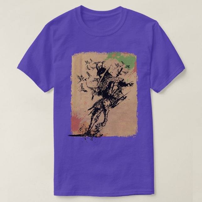 Camiseta Artes marciais japonesas do Samurai (2) (Frente do Design)