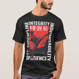 Camiseta artes marciais taekwondo vintage para homens engra
