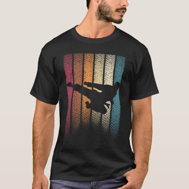 Camiseta Artes Marciais Vintage Retro (Frente)