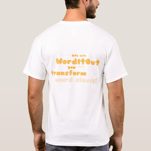 Camiseta Artes masculinas: layout traseiro (Verso)