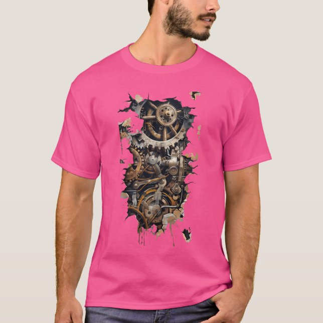 Camiseta Artes Mecânicas Steampunk (Frente)