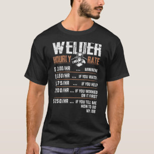 Camiseta Artesanal De Taxa Horária Soldadora Flame Metalsmi