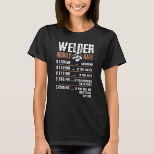 Camiseta Artesanal De Taxa Horária Soldadora Flame Metalsmi