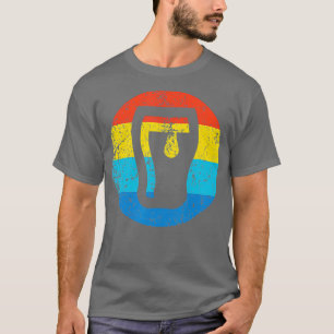 Camiseta Artesanato Beer Beer Glass Estilo Retro 1970s