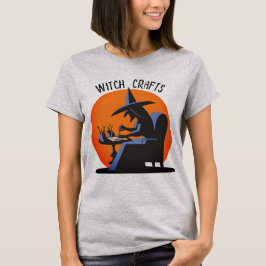 Camiseta Artesanato de Bruxas Retro Halloween