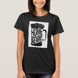 Camiseta Artesanato De Cervejaria De Vinho Com Gráfico Retr