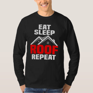 Camiseta Artesanato Roof Roofing Profissão 1