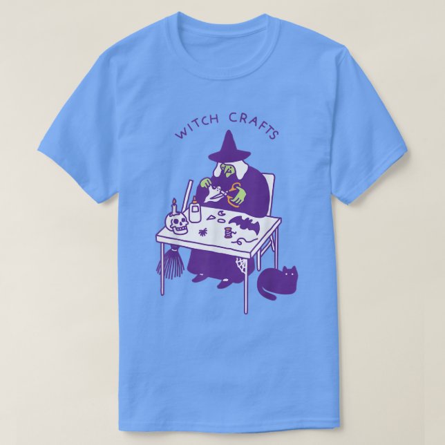 Camiseta Artesanatos de bruxas bruxaria no Dia das Bruxas,  (Frente do Design)