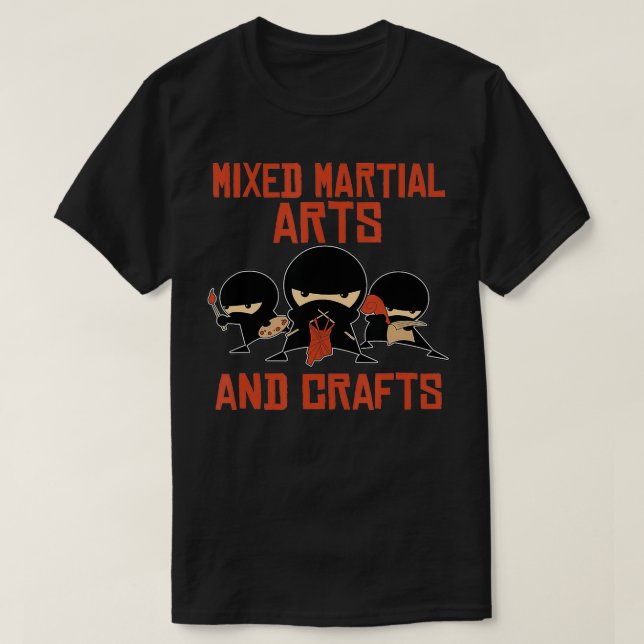 Camiseta Artesanatos Engraçados de Artes Marciais BJJ Karat (Frente do Design)