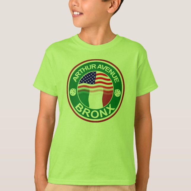 Camiseta Arthur Ave Bronx Italiano Americano (Frente)