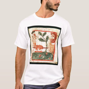 Camiseta Arthur encontra o gigante que roasting um porco em