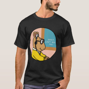 Camiseta Arthur Meme Arthur Fones de ouvido Meme